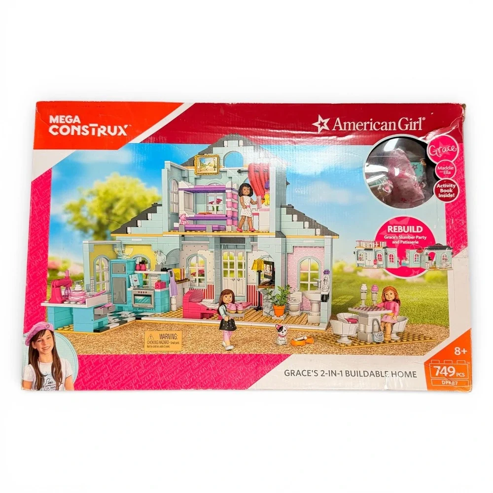 Mega Construx American Girl Grace's 2‑in‑1‎ Buildable Home Set - AS IS